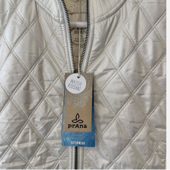 prAna NWT Quilted Sherpa Lined Diva Full Zip Vest Women's size S - Picture 3 of 10